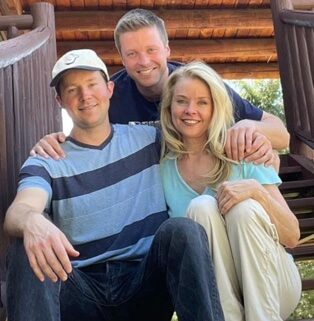 Peter Wagner with his mother Kristina Wagner and late brother Harrison Wagner.